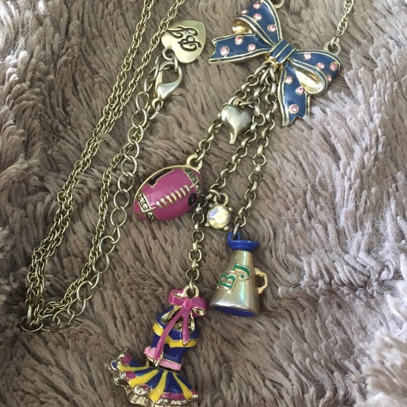SOLD Betsey Johnson Varsity Crush Necklace - Picture 1 of 2